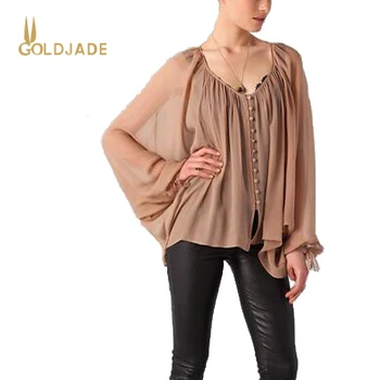 blusas elegantes seda