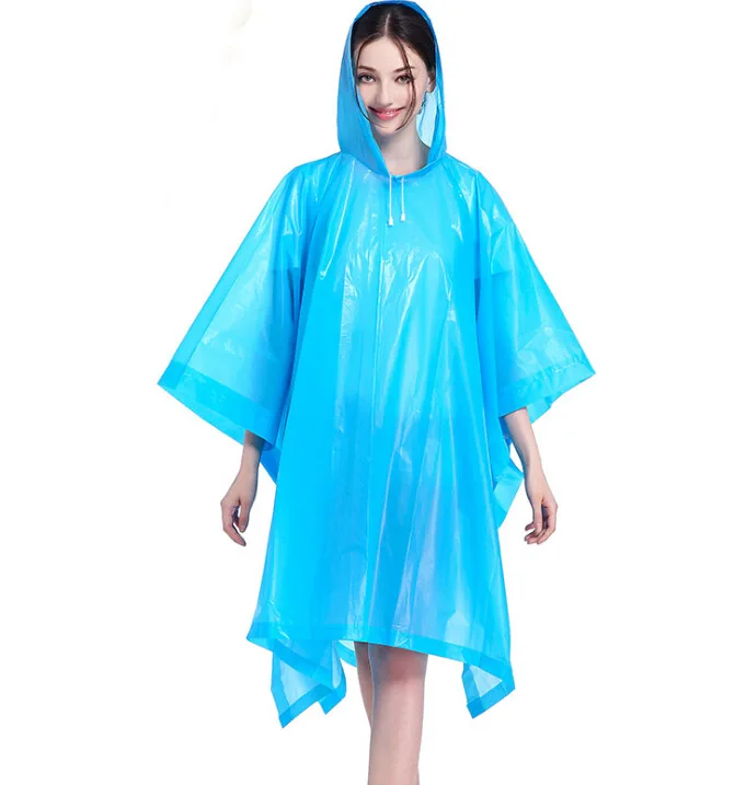 Custom Promotional Plastic Poncho Pvc Raincoat For Adult - Buy Raincoat ...