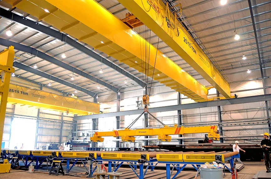 25t,30t Charging Crane Double Girder Overhead Crane For Steel Scrap Yard