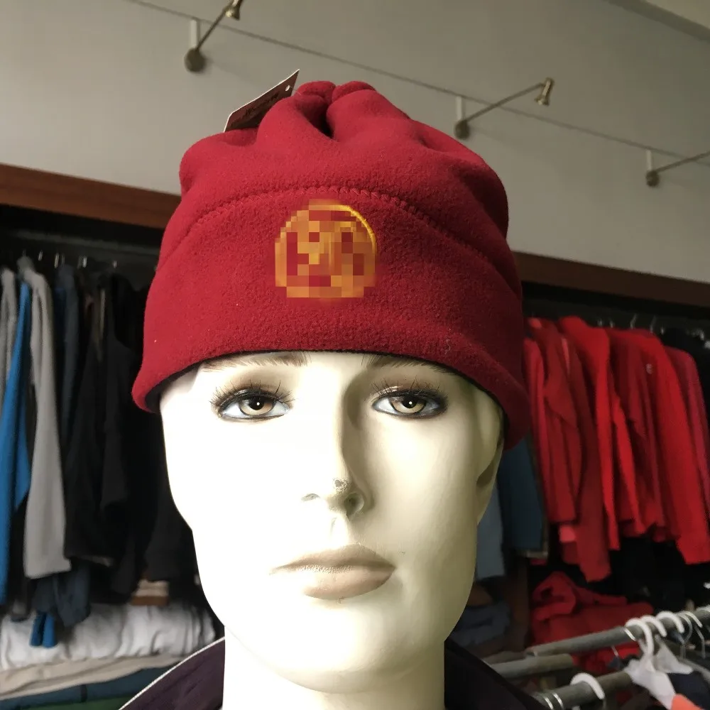 Unisex Foldedup Polyester Polar Fleece Winter Beanie Hat Wholesale