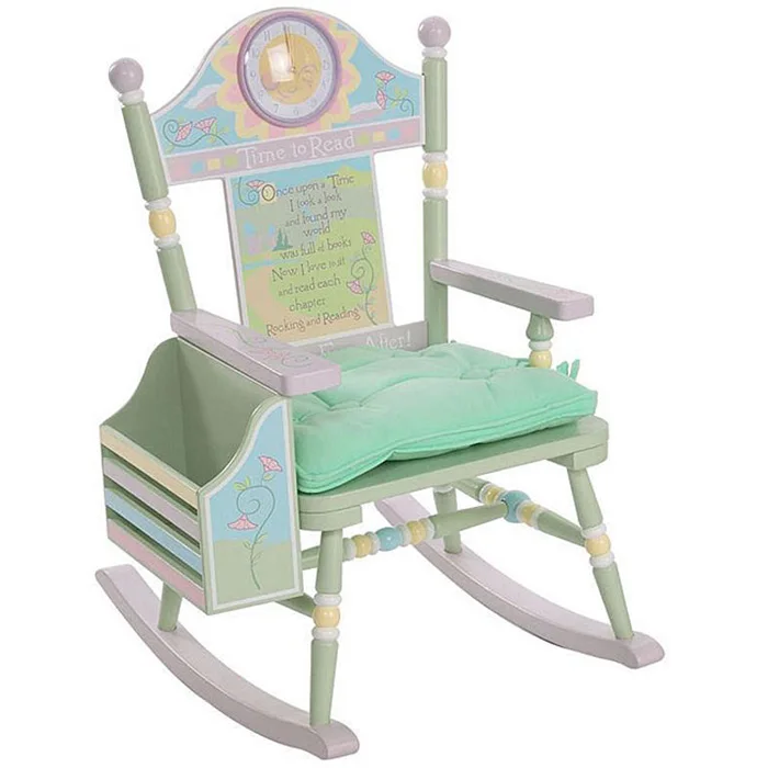 green rocking chair nursery