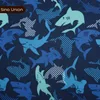 Hangzhou supplier oxford material shark printed polyester fabric for backpacks