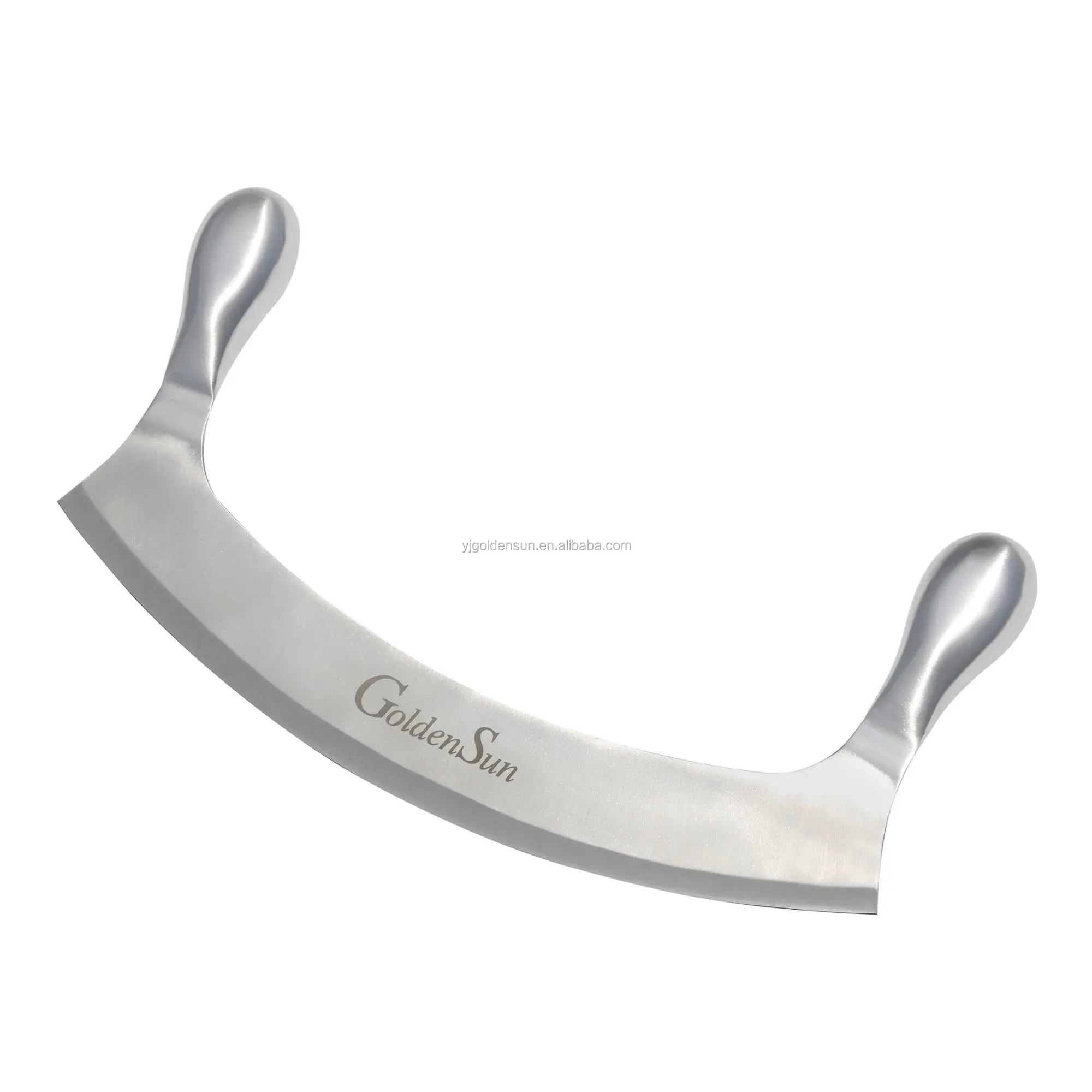 12 Inch Stainless Steel Double Round Handle Pizza Cutter With