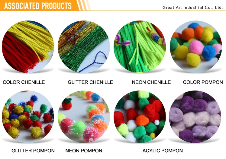 30cm Chenille And 50cm Glitter Chenille For Diy Handcrafts Buy