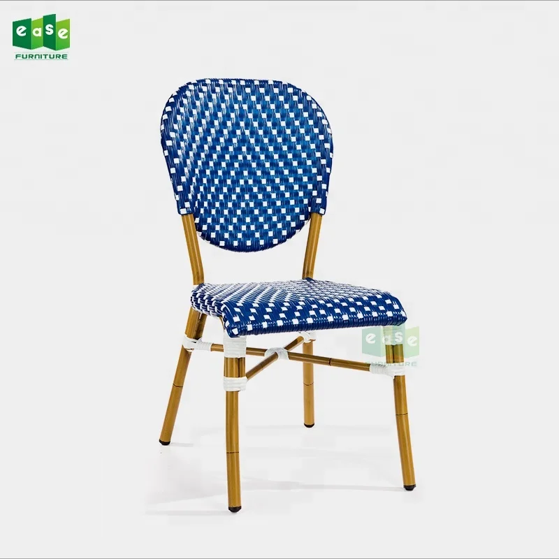 Wholesale Aluminium Modern Rattan Dining Chair For Restaurant -e1121