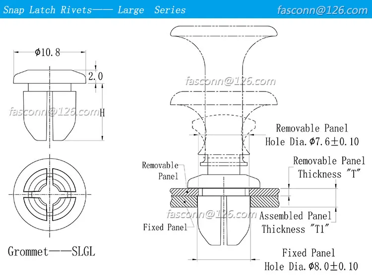 Plunger Catptive Panel Snap Latch,Nylon Fasteners,Speed Screw Buy