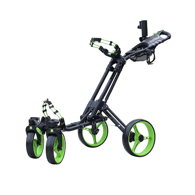 Oneclick Folding 4 Wheel Golf Push Buggy With Swivel Front Wheel Buy