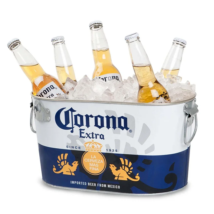 Corona Extra Beer Ice Tub - Buy Ice Bucket,Champagne Ice Bucket,Metal Champagne Bucket Product on Alibaba.com