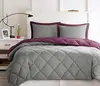 Comfort Classics purple and grey 3pc Comforter Set