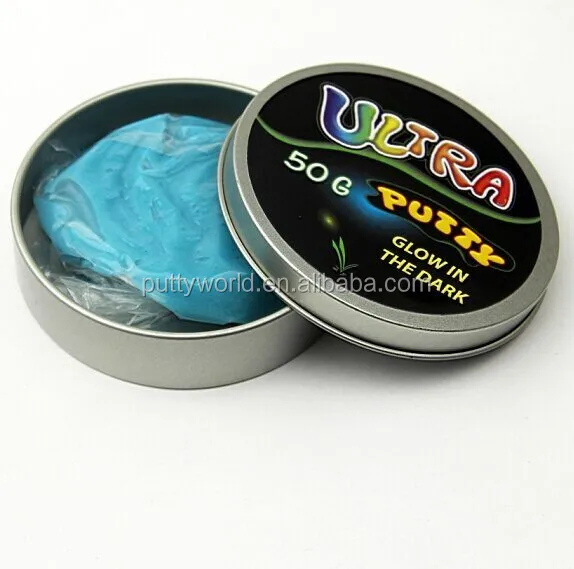 Generous handful liquid glass putty show transparent state