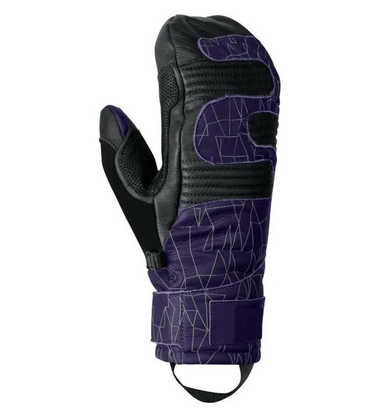 Purple Mitten Professional Skiing Gloves Comfortable Cheap Ski Gloves
