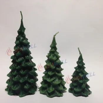 Mini Tree Shaped Christmas Beeswax Candles For Home Party Decoration Mini Tree Shaped Christmas Beeswax Candles For Home Party Decoration