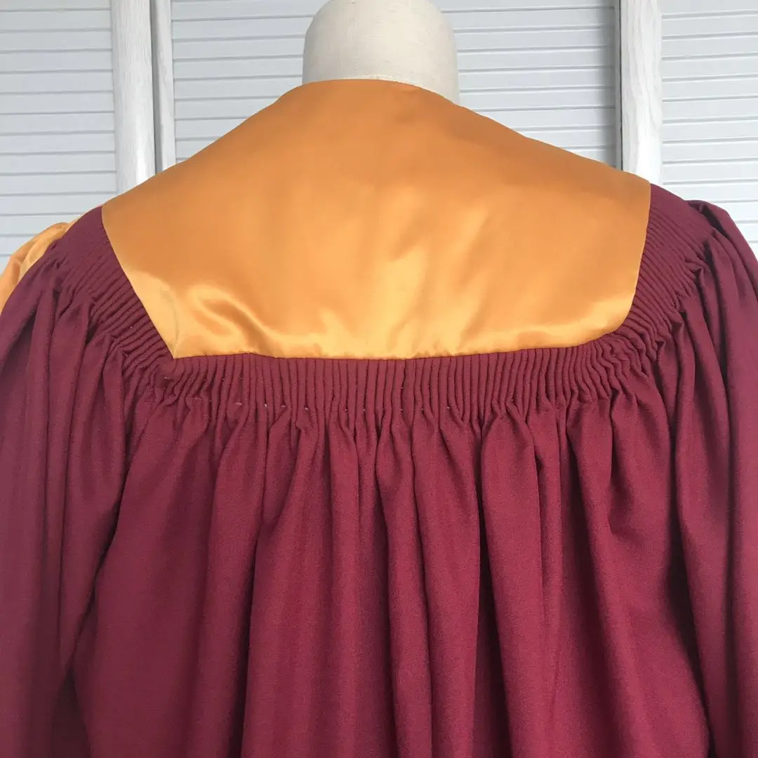 Church Catholic Vibrant Choir Robe Contemporary Wine Red Choir Robe