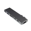 7 In 1 Multi-function Dual Type C USB 3.0 Card Reader Adapter For MacBook Pro