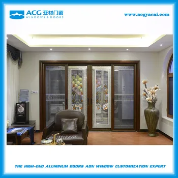 Three Tracks Four Panels With Mosquito Net Aluminum Sliding Door Buy Aluminum Sliding Door The Balcony Sliding Door Three Tracks Four Panels