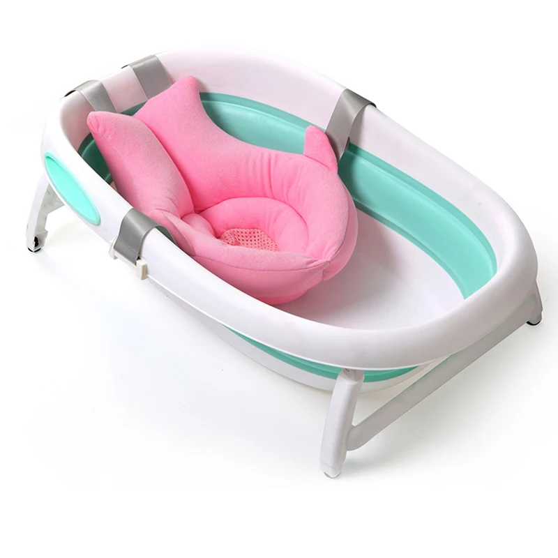
2019 Newest Design Soft Baby Bath Pad Infant Bath Cushion Floating Support 