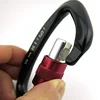 D-shaped Hot-forged Magnalium Locking Climbing Hook Holds 5511lbs, 25KN carabeaner