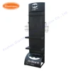 Customized accessories store product metal expositor display stands with shelves and hooks for hanging items