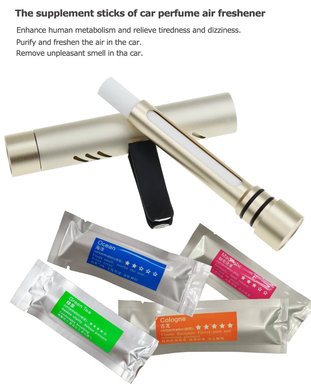 Factory Custom Car Perfume Diffuser Vent Clip Hanging Car Air Freshener