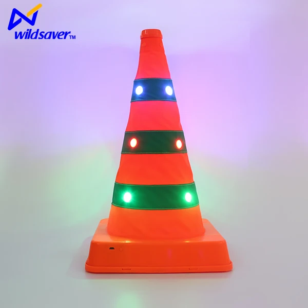 Led Lumière Clignotant Coloré Gonflable Mini Cônes De Signalisation