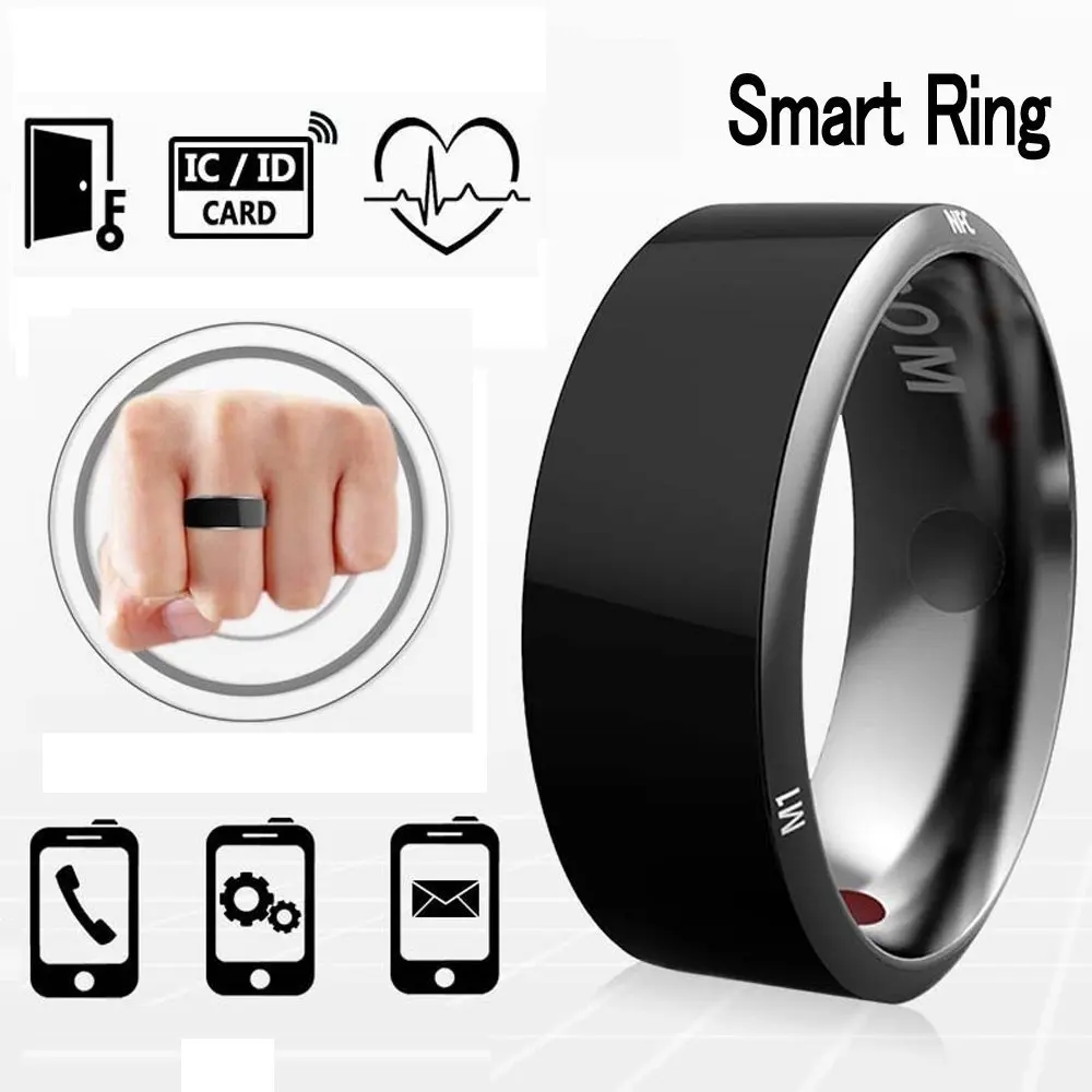 Efanr R3 Smart Ring, Waterproof Dust-proof Fall-proof Wearable Magic App Enabled Rings for NFC Enabled Mobile Cell Phones Android Smartphones (Size 11)