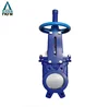 Hot sale manual cast iron knife gate valve square with chain wheel