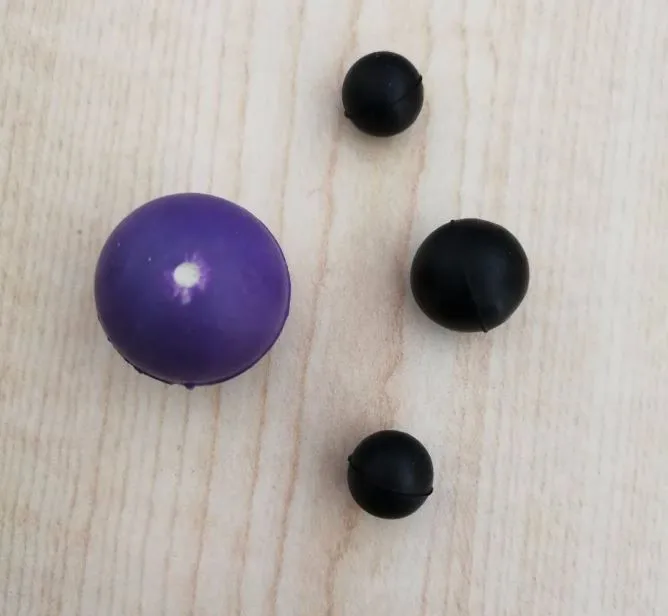 Green Nbr Small Hard Rubber Ball With Hole Buy High Quality Rubber