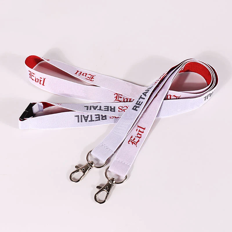 Customized Sublimation Printed Double Hook Lanyards With Badge Holders Buy Double Hook