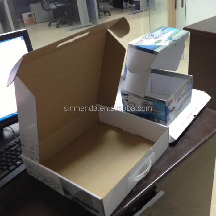 Custom Logo Hard Corrugated Cardboard Paper Carrying Case Box,Heavy