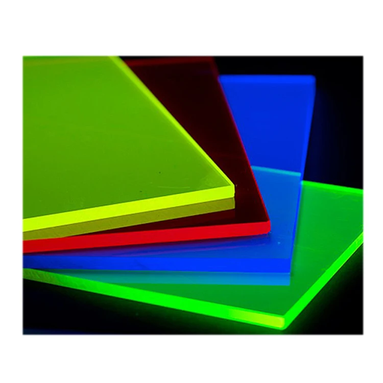 Antistatic Fluorescence color Poly PMMA Acrylic Sheet Cast