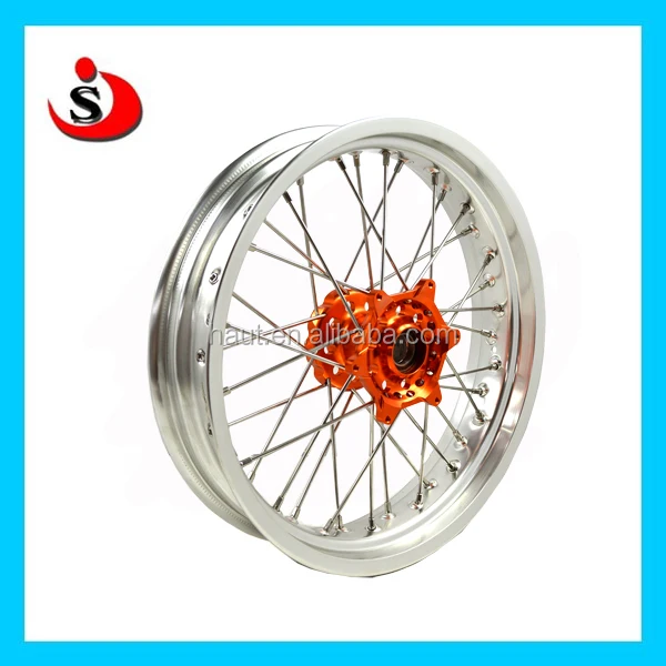 KTM orange hub wheel