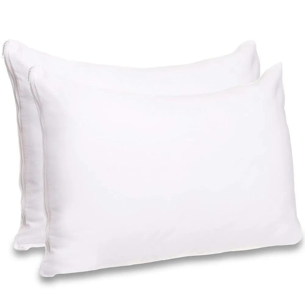 Waterproof Fabric Solid White Pillow Case Opp Bag Woven 100 Polyester