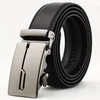 Wholesale litchi pattern men belts fashion business black genuine leather belt for mens