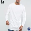 Men fashion 2017 clothing plain solid white and black tall tee