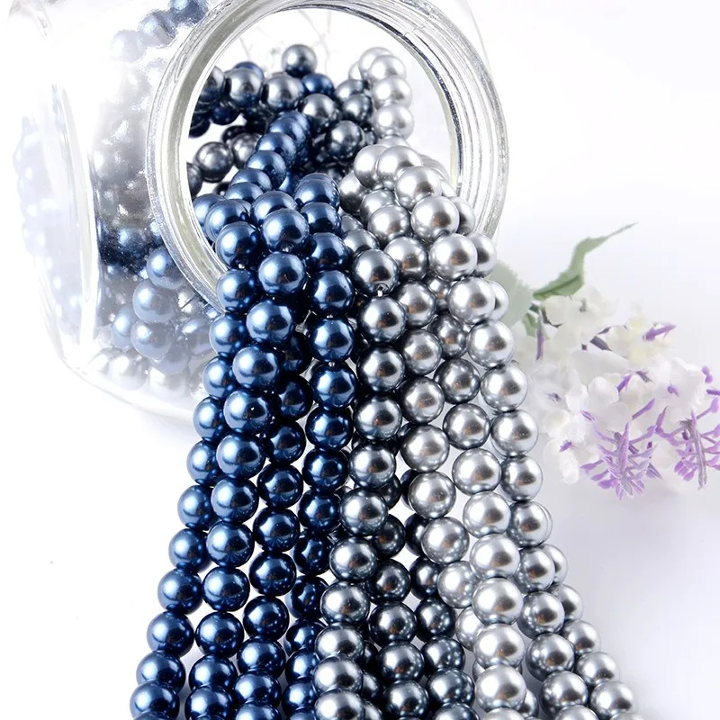 2.5mm 10mm Best Quality Rosary Bead Faux Pearl Beads In Bulk,Glass