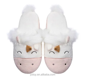 Cute Unicorn Slippers Women S House Shoes For Indoor Bedroom Slippers Soft Bottom Comfortable Shoes Adult Flats Christmas Gift Buy Slipper Floor