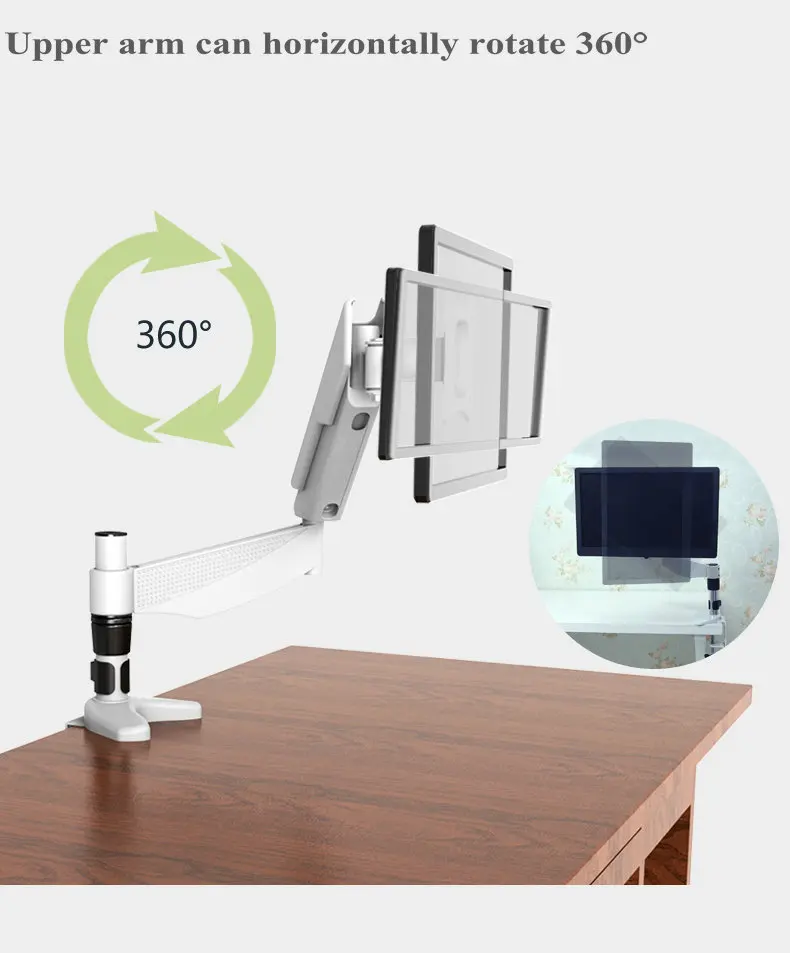 New Design Computer Display Rotating Desk Mount 360 Swivel Monitor Arm ...