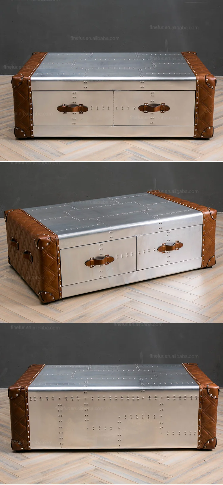 Modern Aviator Desk Coffee Table Home Decoration Trunk Buy Storage Trunk Aluminum