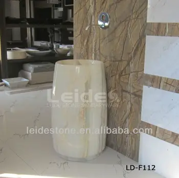White Onyx Pedestal Basin Bathroom Pedestal Sinks View Bathroom Pedestal Sinks Leide Stone Product Details From Huian Leide Stone Co Ltd On