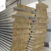 Modern home structure insulation fireproof insulation 100mm rockwool/glasswool exterior wall sandwich panel