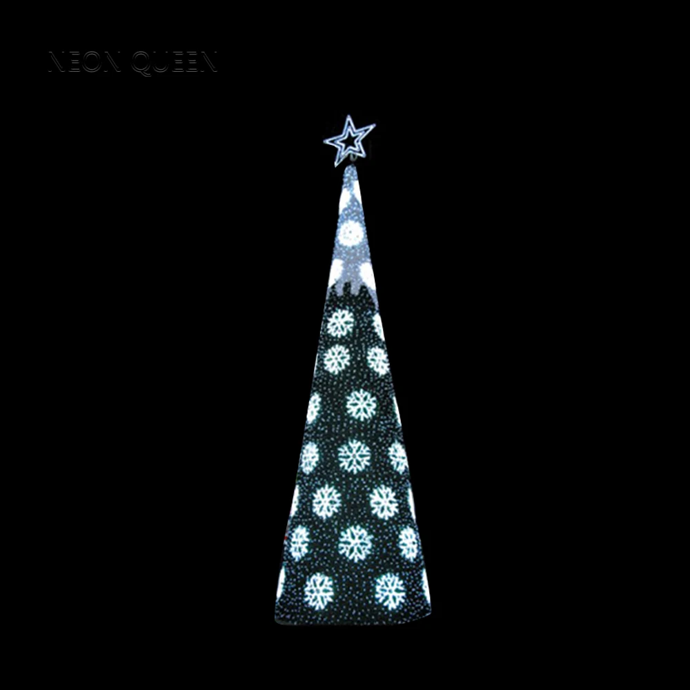 Giant H:6M christmas decorative 3d Tree Led Motif Lights