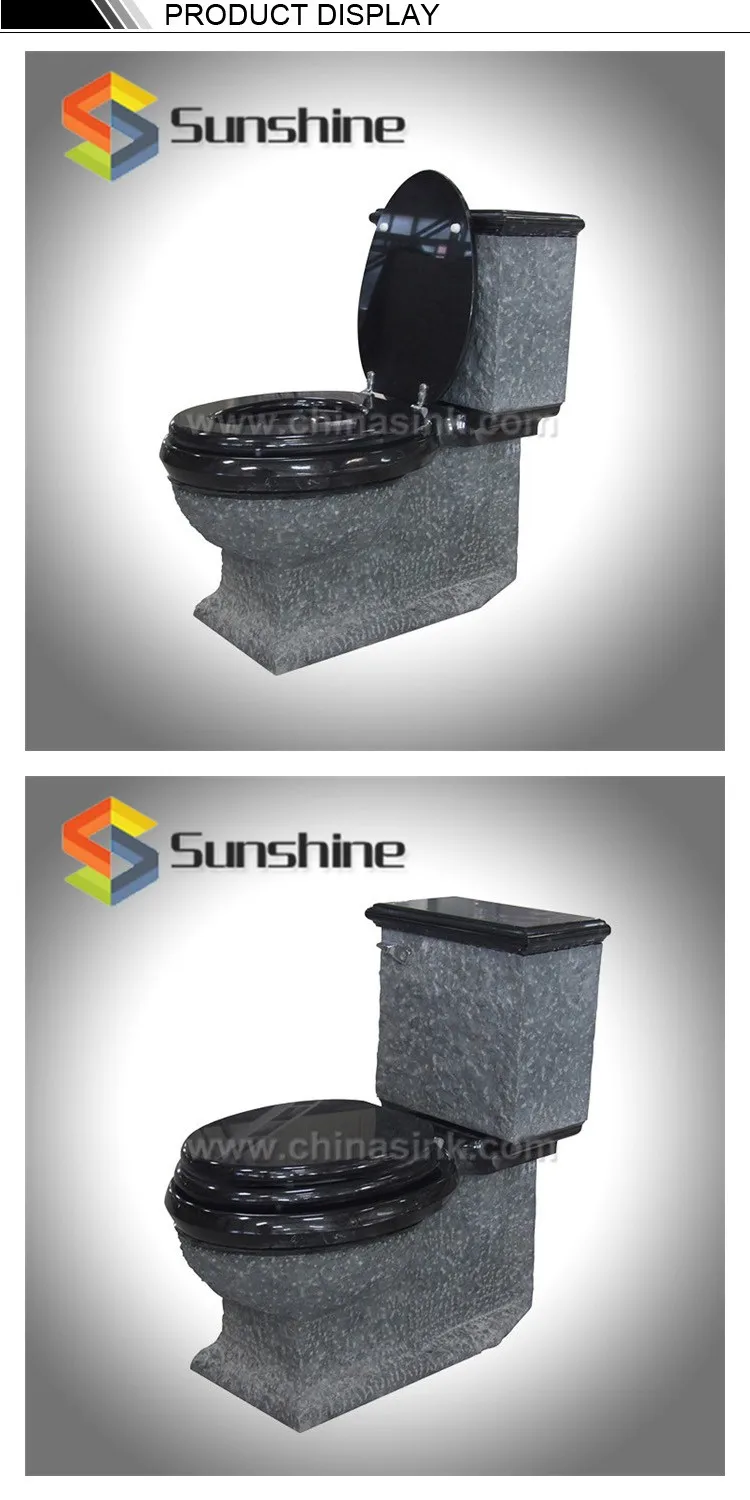 Absolute Black Granite Chiseled Surface Stone Toilet Buy Natural