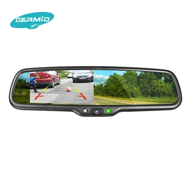 4.3 Inch Car Rear View Mirror Monitor With Mirror Link And
