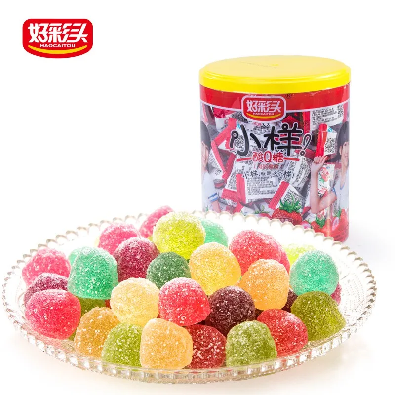 470g Fruit Juice Sour Candy,Wholesale Vitamin C Soft Candy,Plastic