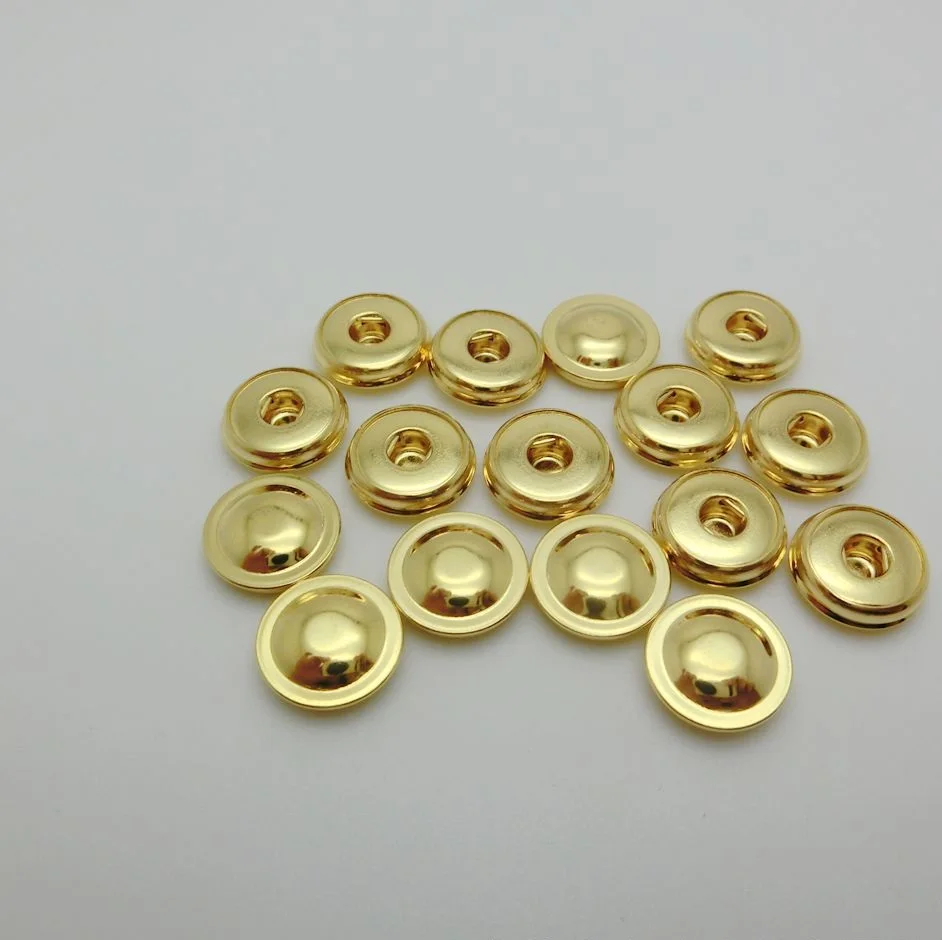 Gold Plated 24k Female Ecg Electrode Snap Button 4.0mm Diameter Hole ...