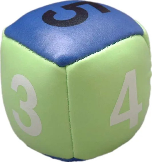12cm Pu Soft Stuffed Number Educational Cube Toy Square Balll