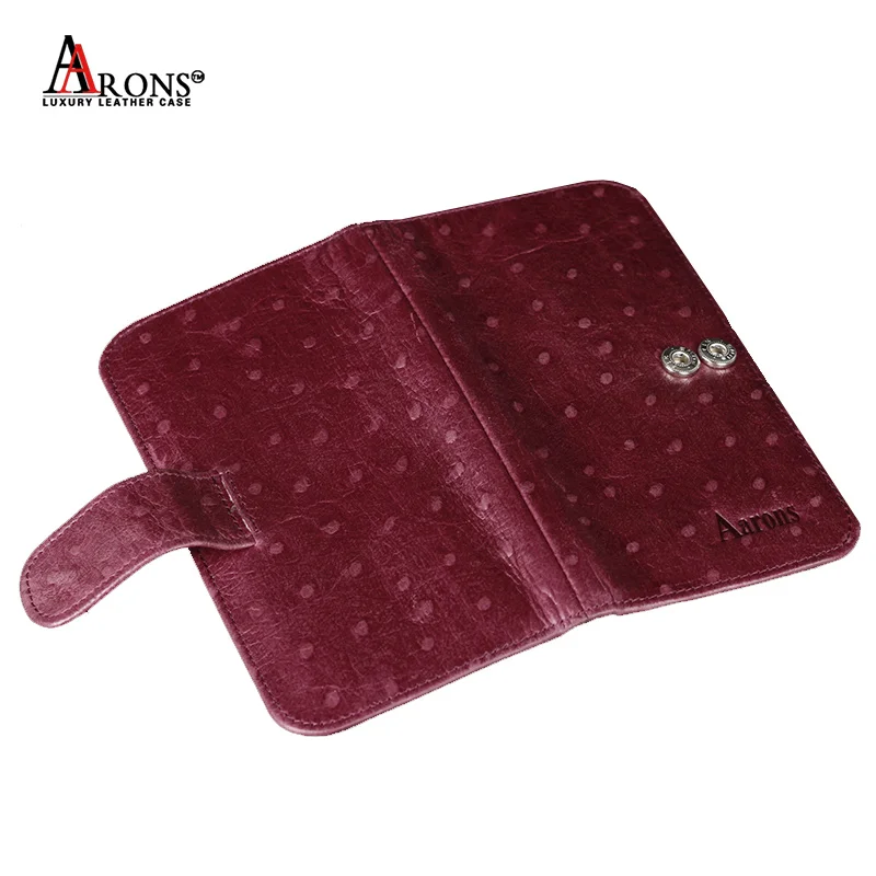 Wholesale Guangzhou wholesale wallet Ostrich skin cowhide leather wallet for man
