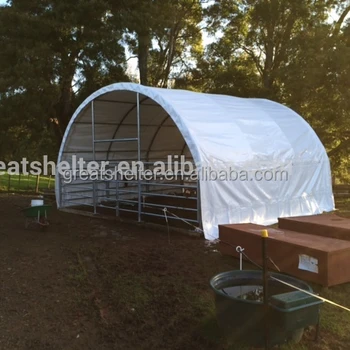 Portable Steel Frame Tarp Prefab Livestock Shelter For Goat Portable Shelters, Portable Shelters Suppliers and