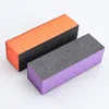 Professional Colorful fluorescence Neon Black disposable mini nail Polish shiner buffer buffing block