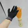 Polyester Coated Crinkle Latex Grip Impact Work Glove
